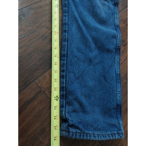 Cabela's Flannel Lined Jeans Dark Wash Straight Leg Men's Sz 36x30 - Picture 11 of 12